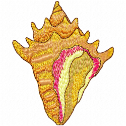 Seashell Embroidery Design 11 Seashell Embroidery Design 11